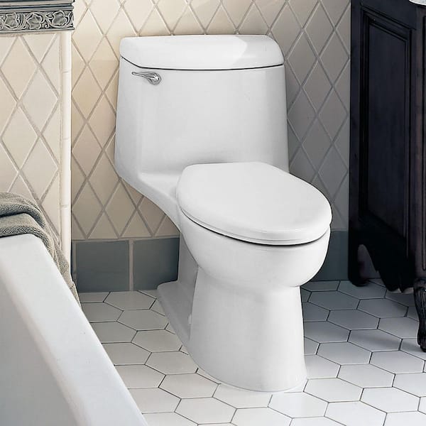 Champion 4 Tall Height 1-Piece 1.6 GPF Single Flush Elongated Toilet in White, Seat Included