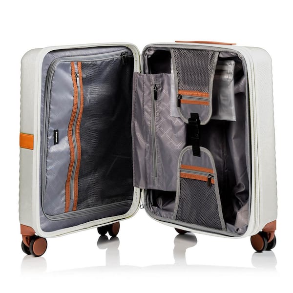 CHAMPS Vintage II 3-Piece Ivory Hardside Polycarbonate Luggage Set