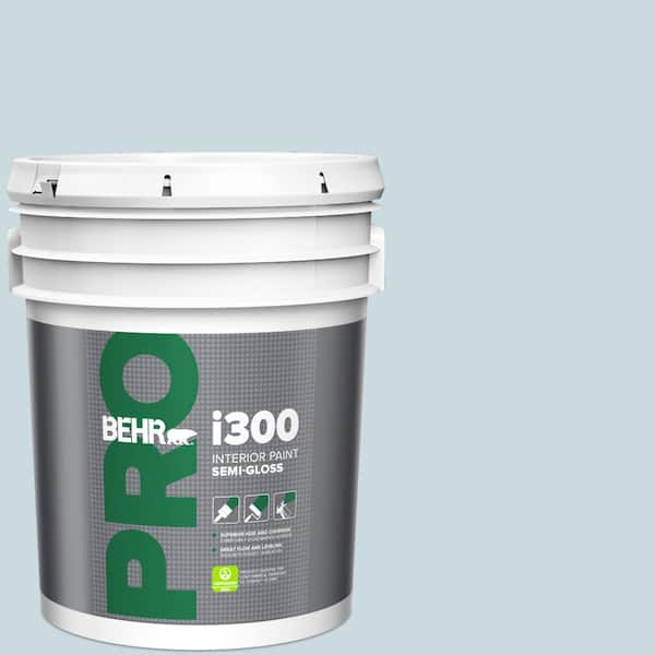 BEHR PRO 5 gal. #MQ3-53 Sky Light View Semi-Gloss Interior Paint