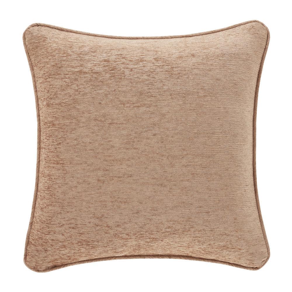 Lakeview 20" Beige and Gold Chenille Decorative Pillow