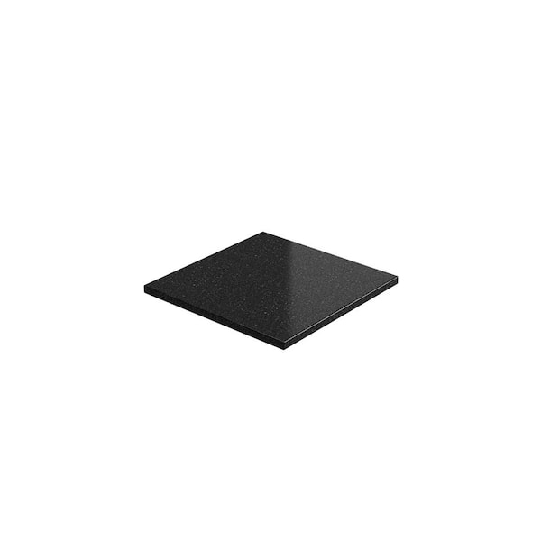 NewAge Products 2 ft. Solid Surface Countertop in Black Galaxy Granite