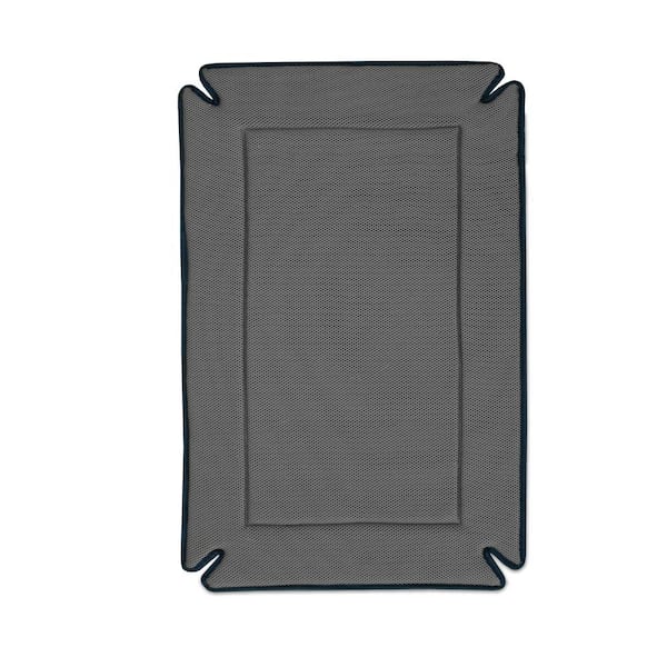 K&H PET PRODUCTS 25 in. x 37 in. Large Gray Odor-Control Crate Pad/Bed