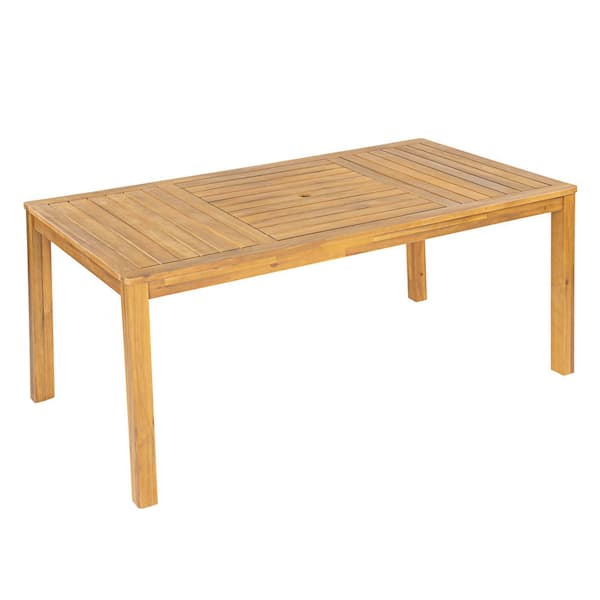 レア　ki-no Aa Table/Acacia TCR CHRISTOPHER KNIGHT HOME Aurex Teak Finish Rectangular Acacia Wood