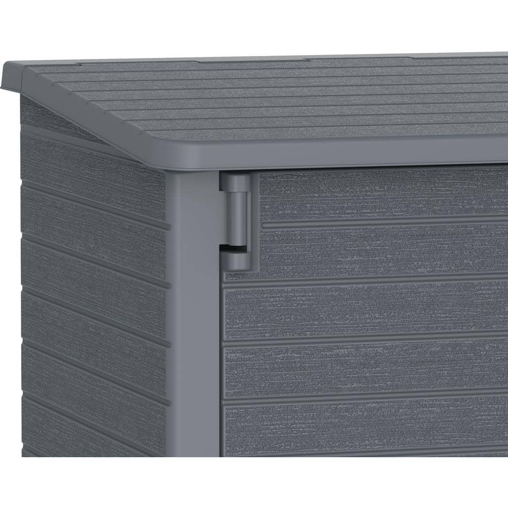 Duramax Gray Resin Outdoor Deck Storage Shed with Latching Doors