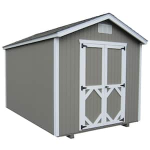 Classic Gable 10 ft. W x 10 ft. D Wood Shed Precut Kit without Floor (100 sq. ft.)