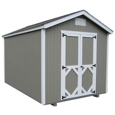 Classic Gable 12 ft. x 16 ft. Wood Storage Building DIY Kit with Floor