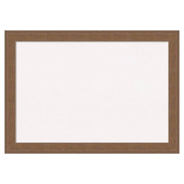 Amanti Art Alta Medium Brown White Corkboard 41 in. x 29 in. Bulletin Board Memo Board
