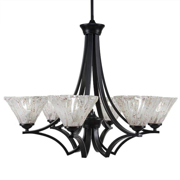 ELECTRIC KLEAVELAND  22-23モデルMATTE BLACK Clevelend 6-Light Matte Black Round Chandelier with 7 in