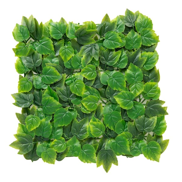 Striped Maple Leaves 20 in. x 20 in. Decor Foliage Panel 4-Decorative Composite Fence