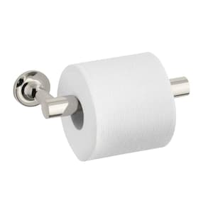Purist Double Post Toilet Paper Holder in Vibrant Polished Nickel