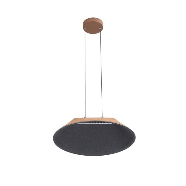 Golden Lighting - Faroe 8-Watt 1 Light Coffee/Black Integrated LED Pendant Light with Coffee/Black Shade