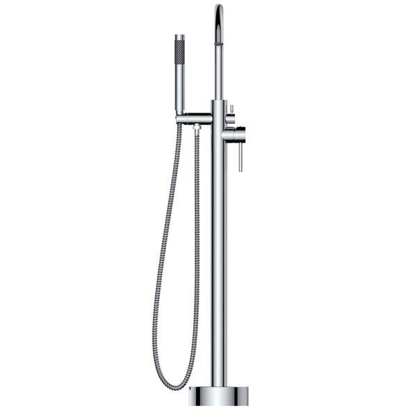 BTCSTAR Modern SingleHandle AntiCorrosion Freestanding Tub Faucet