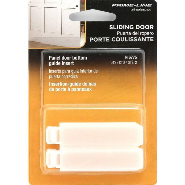 【Liminal Guide】NF 1枚 GA Prime-Line White Plastic Closet Door Guide, Cox Doors (2-pack) N