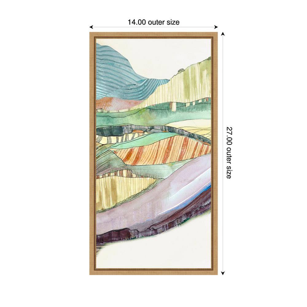 Movements Abstract Expressionism Canvas Print with Sylvie Maple Frame