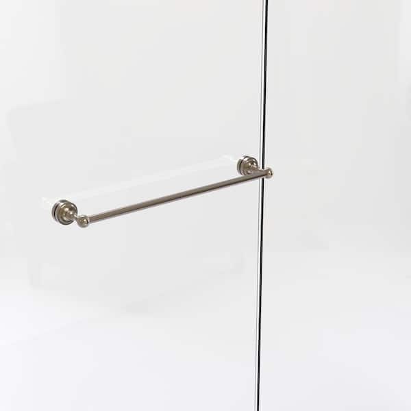Allied Brass Dottingham Collection 24 in. Shower Door Towel Bar in Antique Pewter