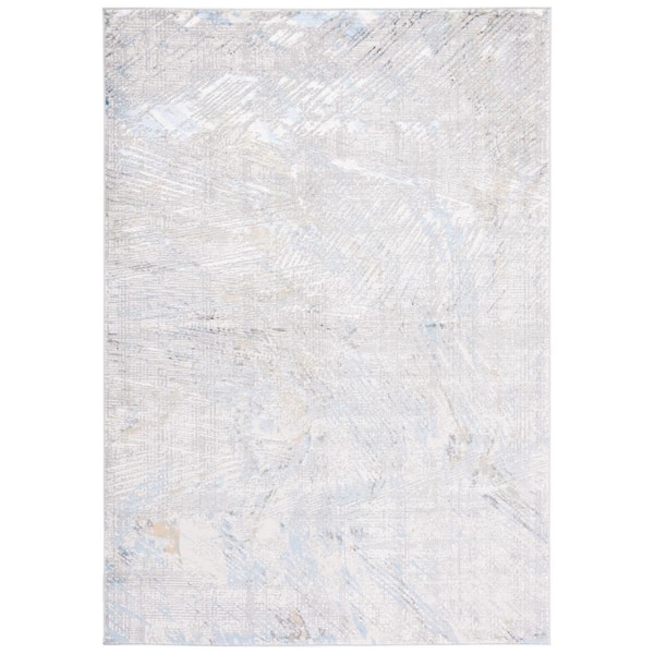 SAFAVIEH Bel Air 5 ft. x 8 ft. Gray/Blue Geometric Abstract Area Rug