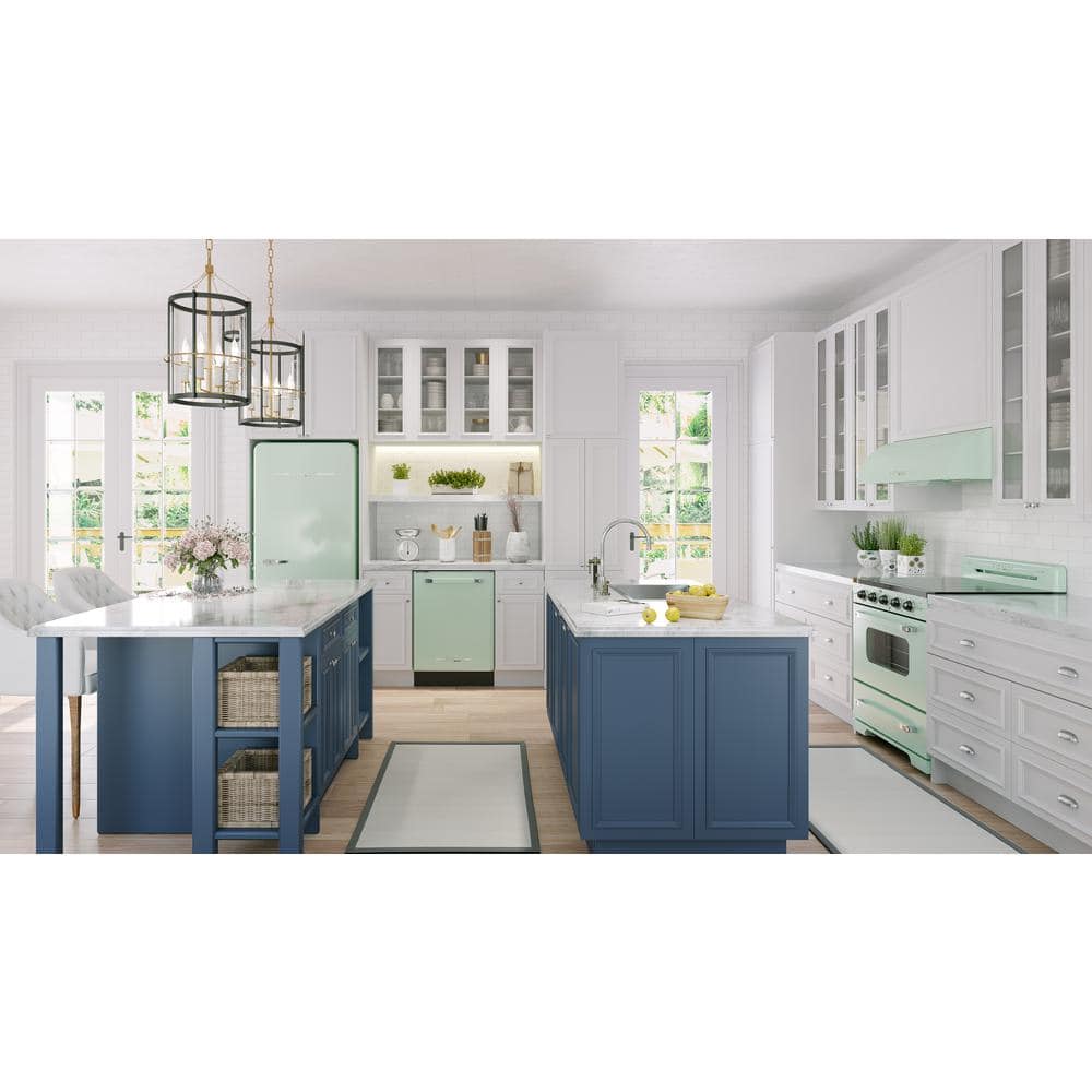 Summer Mint Green Retro 24" Energy Star Built-In Dishwasher