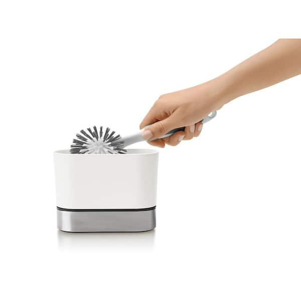 Kohler Stainless Steel Kitchen Brush Caddy In White K 6378 0 The Home Depot