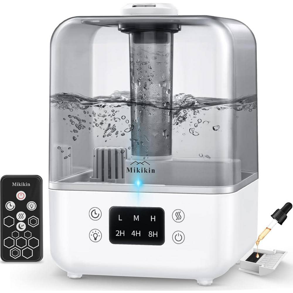 1.35 Gal. Top Fill Cool Mist Humidifiers with Remote Control, Essential Oil Diffuser, Rotatable Nozzle in White price history on PriceWatchPro