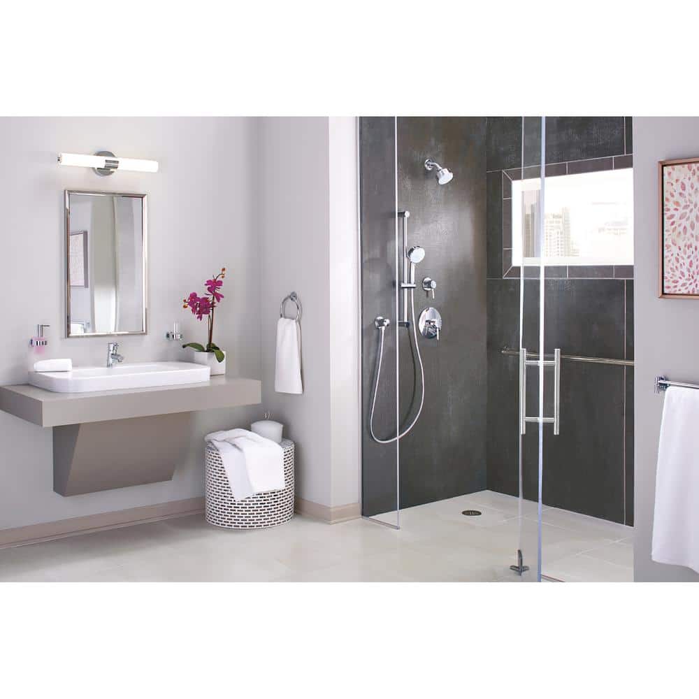 Sleek StarLight Chrome Single-Handle Bathroom Faucet with EcoJoy
