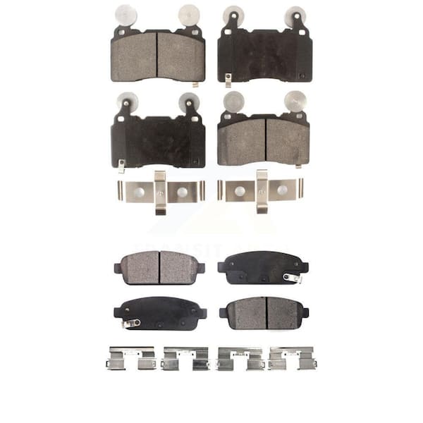TEC Front Rear Ceramic Brake Pads Kit For 2016 Cadillac ELR With Performance Brakes KTC-100218