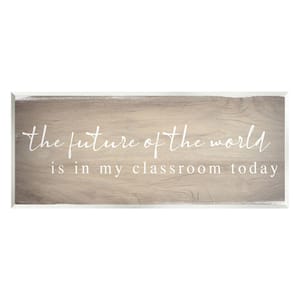 Rustic Classroom Teacher Quote Design By Daphne Polselli Unframed Typography Art Print 17 in. x 7 in.