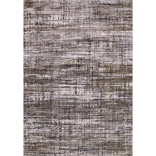 Neutral Abstract Rug, Gray and Brown Rock Area Rug, Rustic