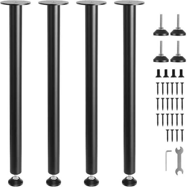 28 in. Adjustable Desk Legs, Reinforced Steel Office Table Furniture legs Set of 4, 1200 lbs. Load Capacity 2025 update