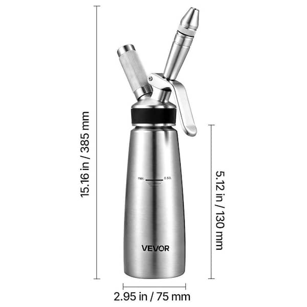 VEVOR Nitro Cold Brew Coffee Maker 17 oz. Nitrogen Dispenser
