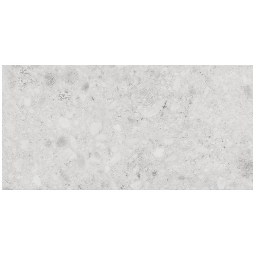 Take Home Sample-Luxe Terrazzo Silver Beige 12 MIL x 6 in. x12 in. Glue Down Stone Look Waterproof Luxury Vinyl Flooring price history on PriceWatchPro