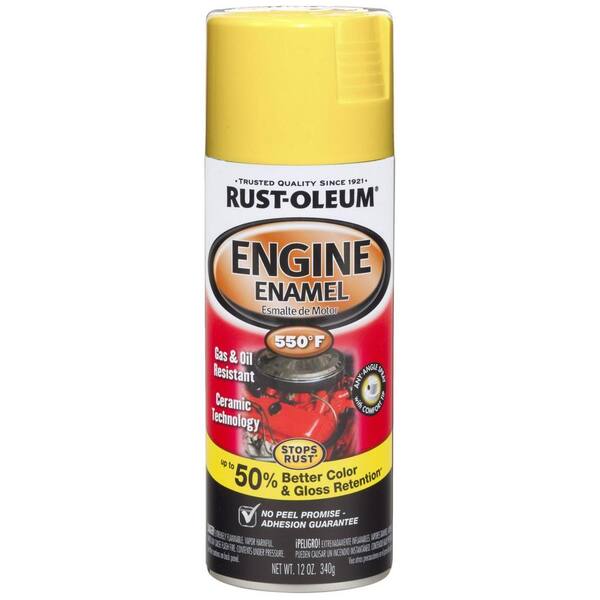 Rust-Oleum Automotive 12 oz. 550 Degree Gloss Daytona Yellow Ceramic Engine Enamel Spray Paint (6-Pack)