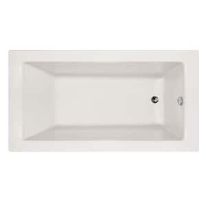 Shannon 66 in. Acrylic Rectangular Drop-in Air Bath Bathtub in White