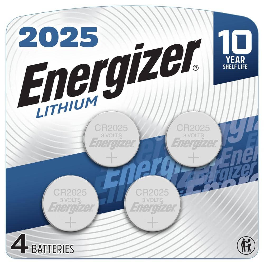 Energizer 2025 Batteries (4 Pack), 3V Lithium Coin Batteries 2025BP-4 - The  Home Depot
