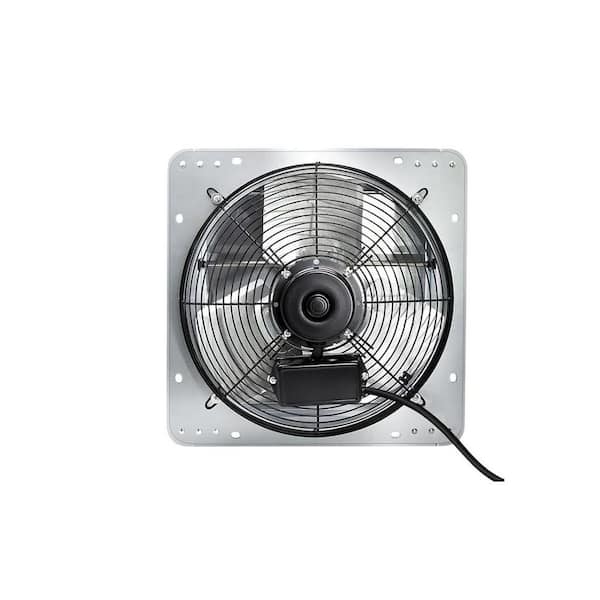 14 in. Shutter Exhaust Fan 1558CFM Gable Mount with 1.8M Electric Powered Cord for Garage Attic Shed Basement