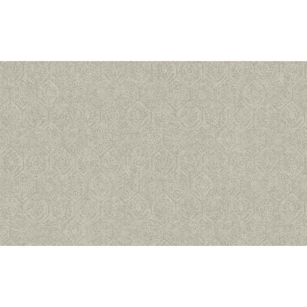 Edsel Grey Geometric Wallpaper Sample