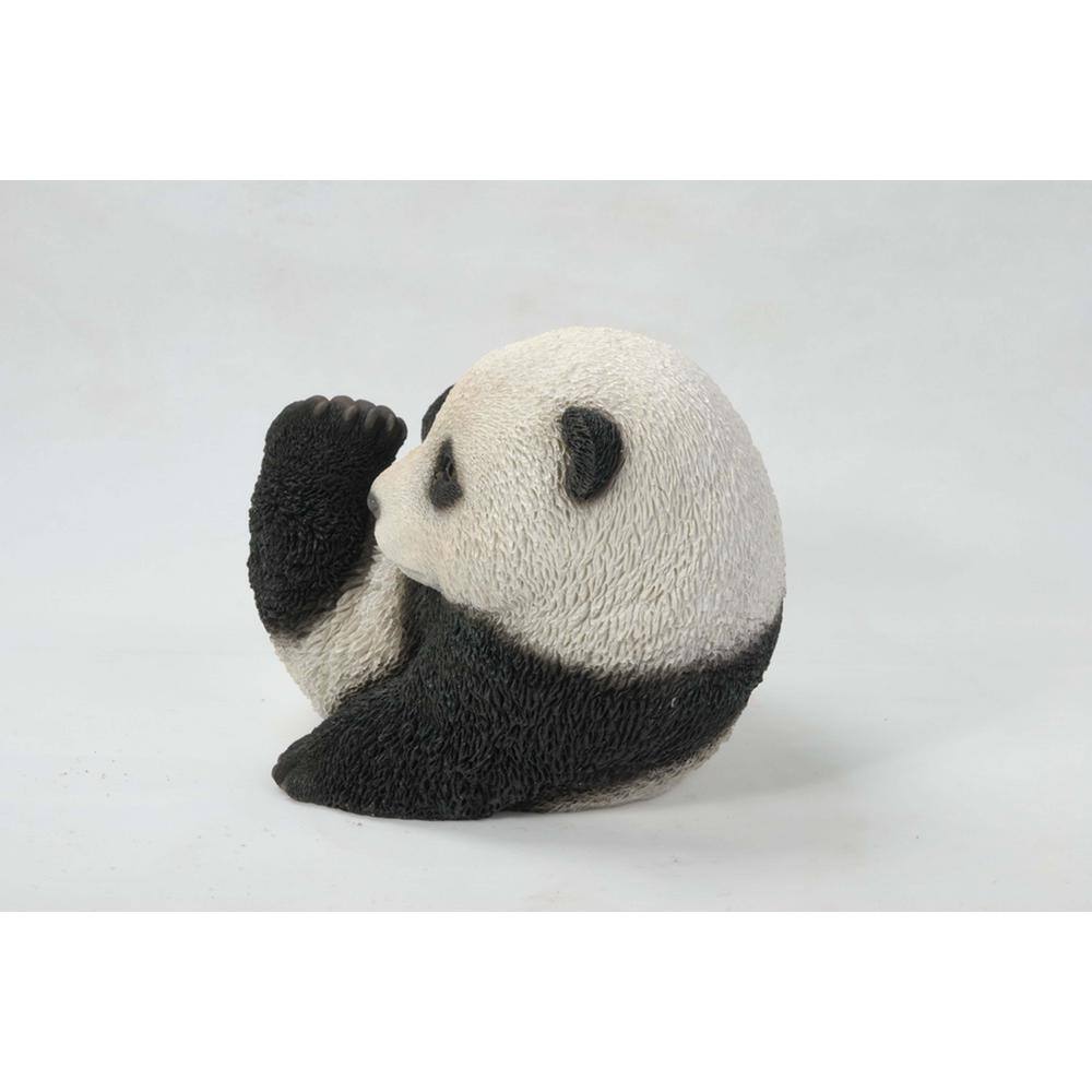 Adorable Black and White Resin Baby Panda Garden Statue