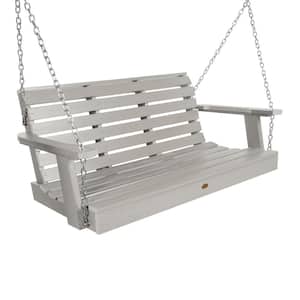 Weatherly 48 in. 2-Person Harbor Gray Recycled Plastic Porch Swing