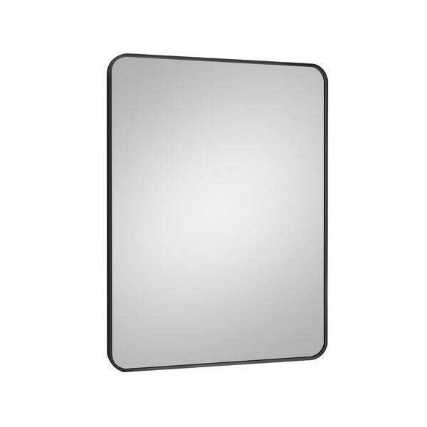 32 in. W x 24 in. H Rectangular Aluminum Framed Wall-Mount Bathroom ...