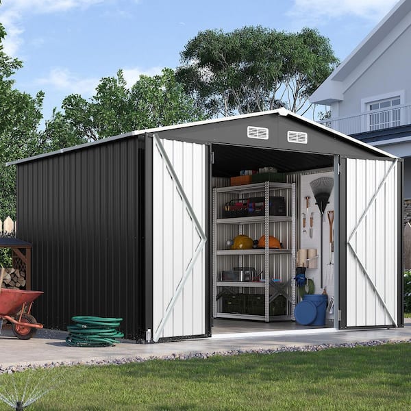 Reviews for Sizzim 10 ft. W x 8 ft. D Metal Storage Shed for