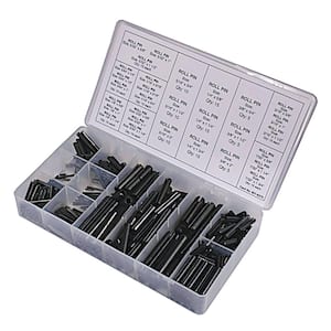 New Roll Pin Kit for Includes 375-Pieces, 5 of 3/8 in. Dia 1-1/2 in. L, 5 of 3/8 in. Dia 2 in. L