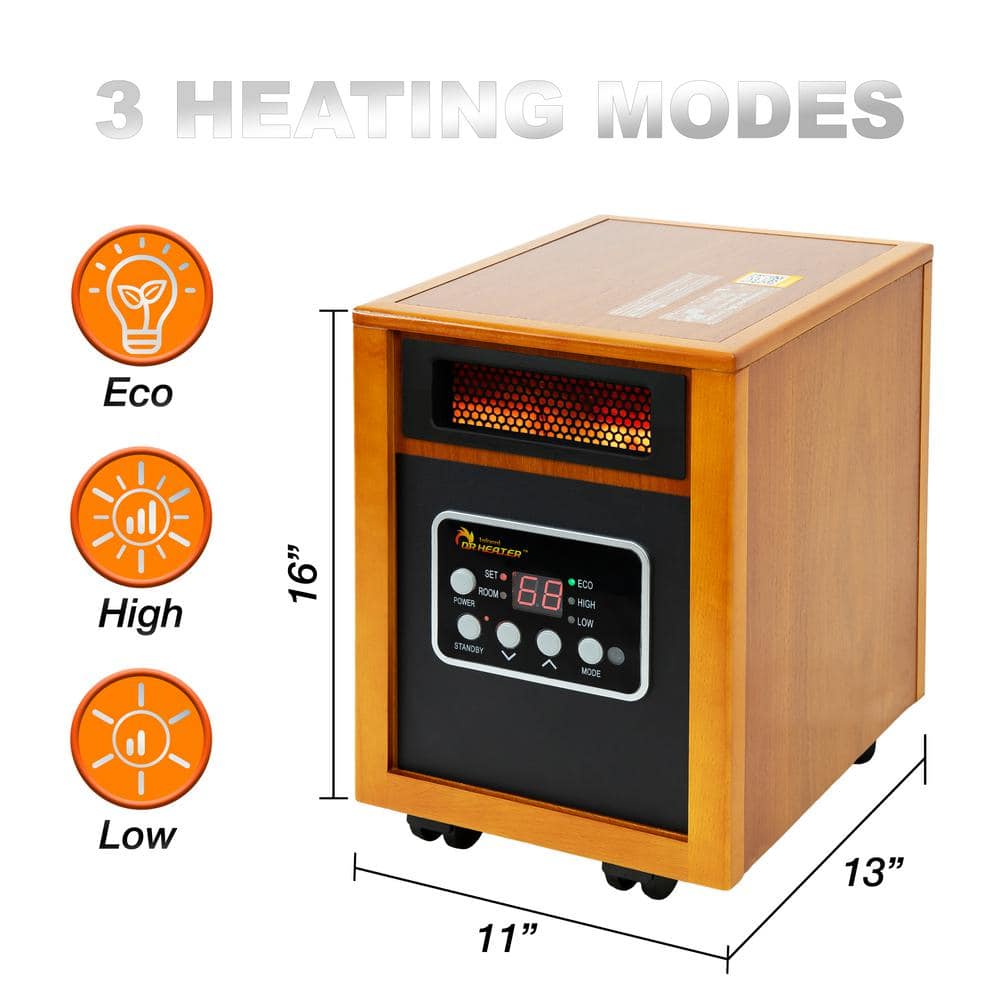 Cherry Mobile Infrared Space Heater with Eco Mode, 1500W