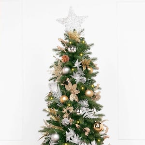 5.5 ft. Metallic Pre-Lit Realistic Douglas Fir Artificial Christmas Tree