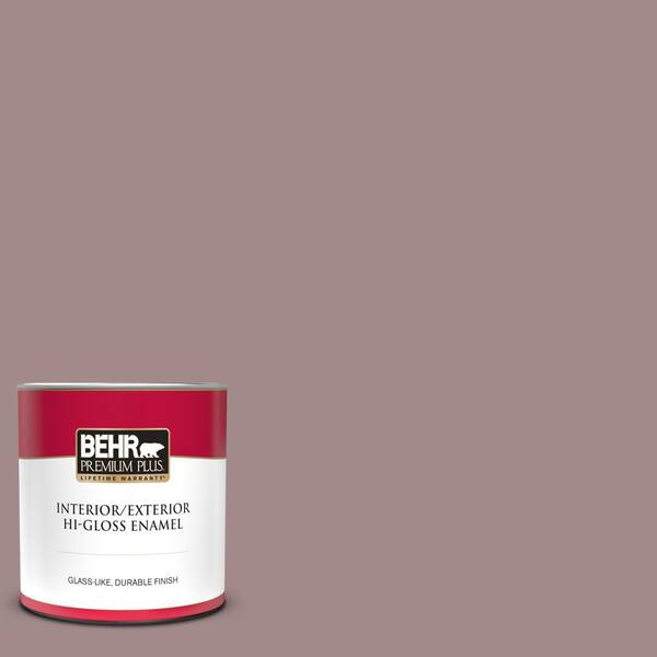 BEHR PREMIUM PLUS 1 qt. #PPU17-15 Cameo Rose Hi-Gloss Enamel Interior/Exterior  Paint 840004 - The Home Depot