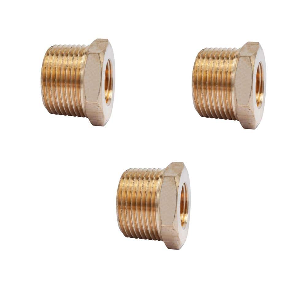 1 in. MIP x 1/2 in. FIP Brass Pipe Hex Bushing Fitting (3-Pack) price history on PriceWatchPro