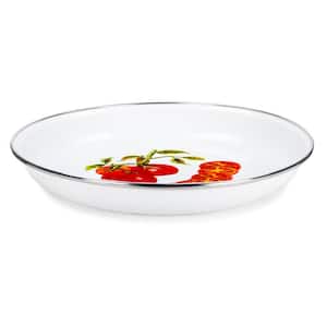 10 in. Tomatoes Enamelware Pasta Plate Set of 4