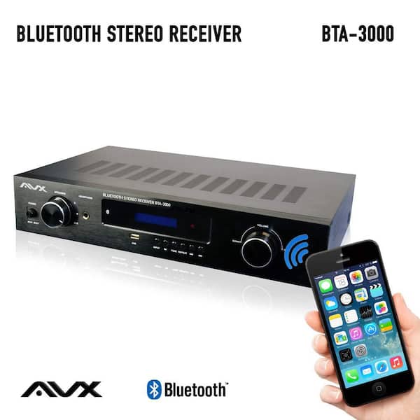AVX Audio Bluetooth Amplifier-Receiver With Phono Input and FM Tuner-BTA-3000 - The Home