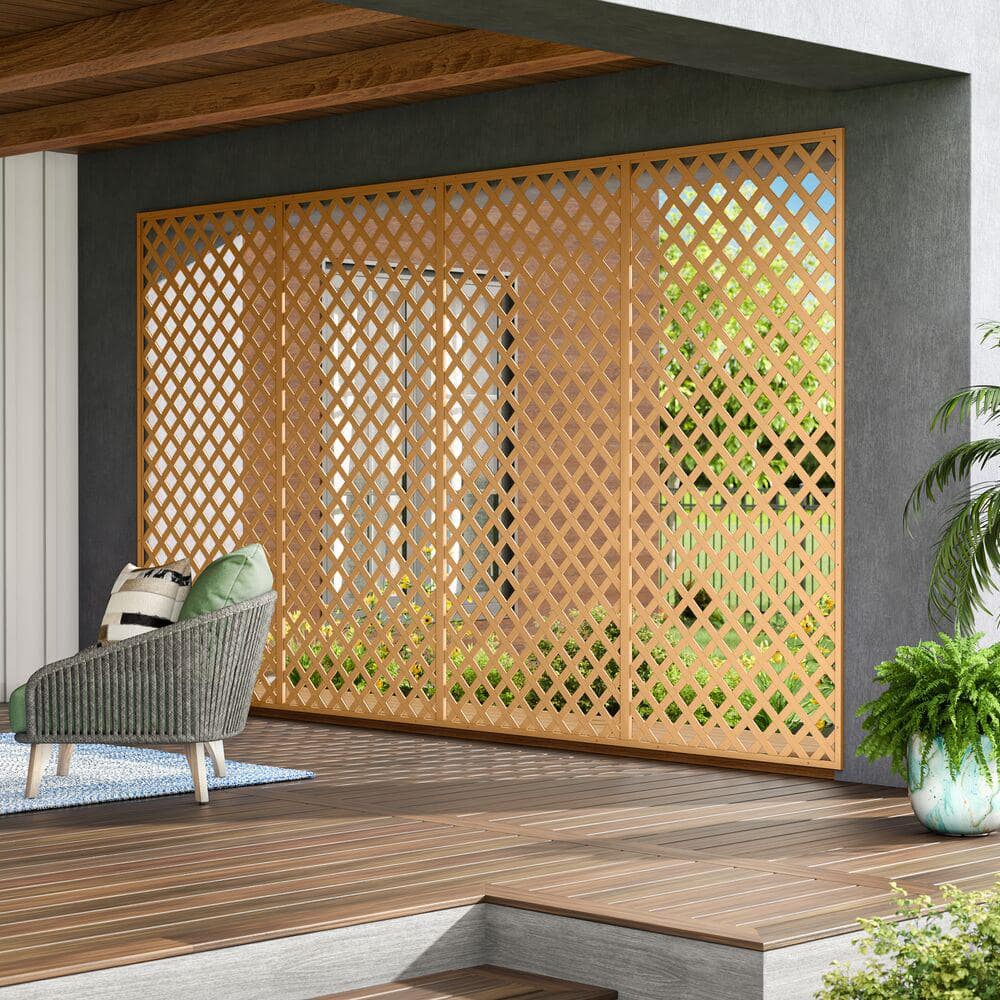 Nantucket Gray 4 ft x 8 ft Vinyl Lattice Panel