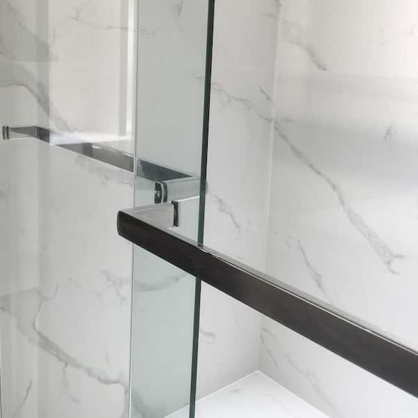 Black & Chrome Tempered Glass Bar Bob's Discount House