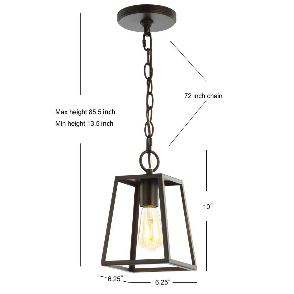 Ira 6.25" Oil Rubbed Bronze LED Pendant Light