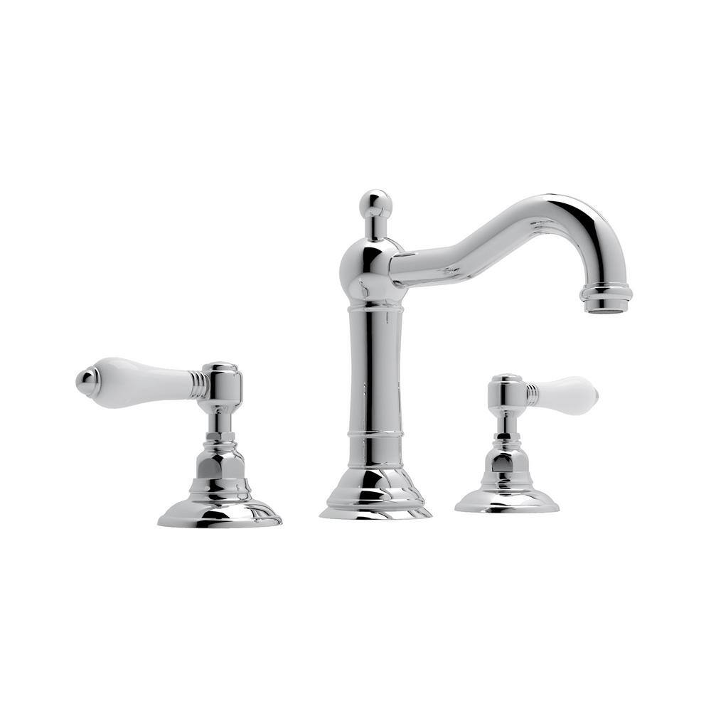 UPC 824438194755 product image for Acqui 8 in. Widespread Double-Handle Bathroom Faucet with Drain Kit Included in  | upcitemdb.com